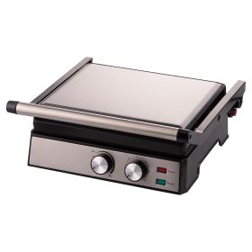 Bistecchiera elettrica doppia griglia 2000W, apertura a 180&#176;, Kooper