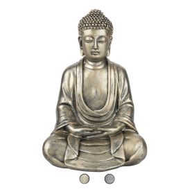 Buddha decorativo posizione del loto in poliresina 15,5x12,5x23,7 cm, Sibilla