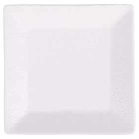Piattino quadrato 13,5x13,5 cm in gres, Horeca White