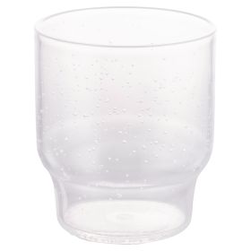 Bicchiere acqua 325 ml bolle, in plastica MS, Cristallo di Luna, Unico