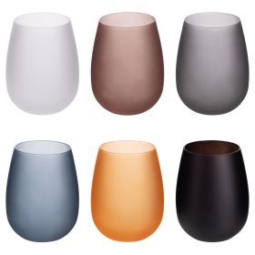 Set 6 bicchieri acqua 600 ml effetto frosted
