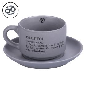 Tazzina caff&#232; con piattino 90 ml, Victionary Cancro