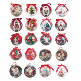 Palla di natale 6 led con fiocco, Santa&#39;s House