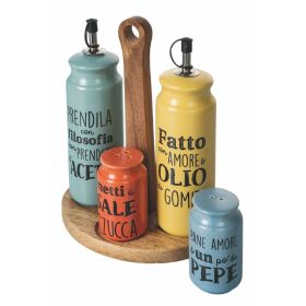 Set olio, aceto, sale e pepe, Idee