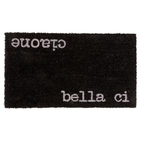 Zerbino ingresso nero 70x40 cm in cocco, S.P.Q.eRe