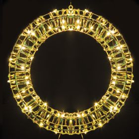 Ghirlanda natalizia luminosa, 60 microled, bianco caldo, Santa&#39;s House