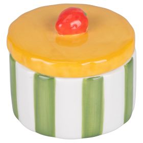 Zuccheriera in ceramica 160 ml, coperchio design fragola, Fruit Life