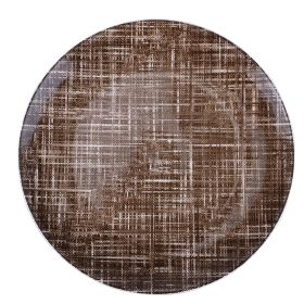 Piatto piano in porcellana, marrone, Texture