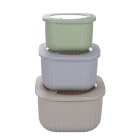 Set 3 contenitori con coperchio, S&#236;Chef