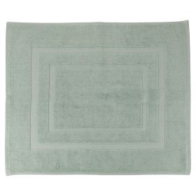 Tappeto bagno 50x60 cm in cotone, verde salvia, Sibilla