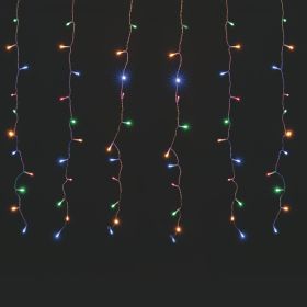 Tenda 208 led multicolor, a batteria, uso esterno, 300x70 cm, Santa&#39;s House