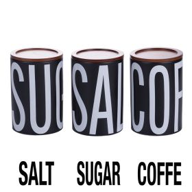 Set 3 barattoli sale, zucchero e caff&#232; 750 ml, Bigismore