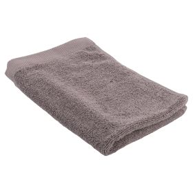 Asciugamano in morbidissimo cotone 40x60 cm, grigio scuro, Sibilla