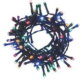 Filo 100 led multicolor 3 m, uso esterno, 8 giochi di luce, Santa&#39;s House