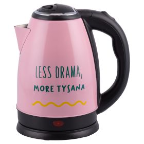 Bollitore elettrico 1,8 L in acciaio inox, rosa, More Amor