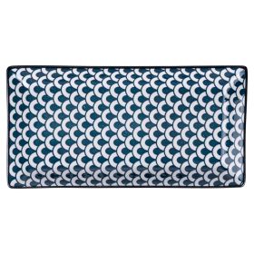 Piattino rettangolare in gres, Confusion