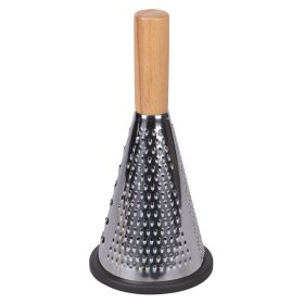 Grattugia multifunzione, 3 lame, legno e acciaio inox, Wood