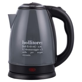 Bollitore elettrico 1,8 L in acciaio inox, antracite, Victionary