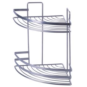 Mensola angolare 2 ripiani in ferro 22x30 cm