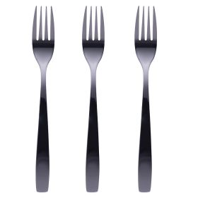 Set 3 forchette nero lucido, Manhattan Sibilla