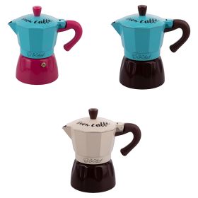 Caffettiera tradizionale bicolor 2 tazze, Buon Caff&#232; S&#236;Chef