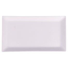 Piatto rettangolare 29x16 cm in gres, Horeca White