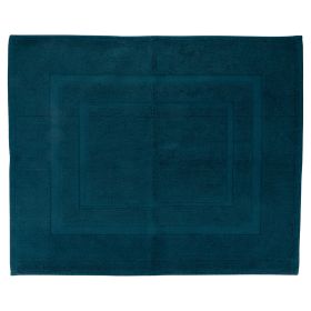 Tappeto bagno 50x60 cm in cotone, ottanio, Sibilla