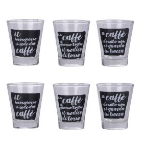 Set 6 bicchierini caff&#232; 90 ml