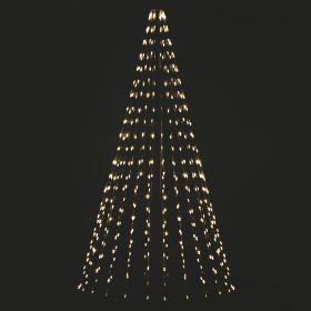 Mantello 308 miniled, bianco caldo, uso esterno, h. 220 cm, Santa&#39;s House