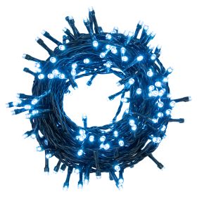 Filo 240 led bianco freddo 10,8 m, uso esterno, 8 giochi luce, Santa&#39;s House