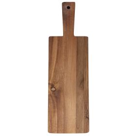 Tagliere rettangolare 36x11 cm con manico in acacia, Woody