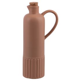 Oliera 635 ml in ceramica, tappo in sughero, Terra, 4 Toni