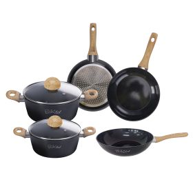 Batteria 7 pezzi, rivestimento in ceramica, induzione, Osaka S&#236;Chef