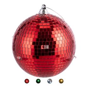 Palla natalizia disco ball 6 led a batteria, Santa&#39;s House