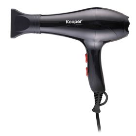 Asciugacapelli 1800 W, 2 velocit&#224;, nero, Kooper