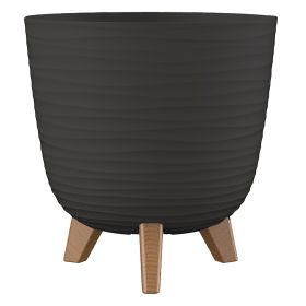 Vaso arredo tondo Aurora Luna 20x21 cm, antracite