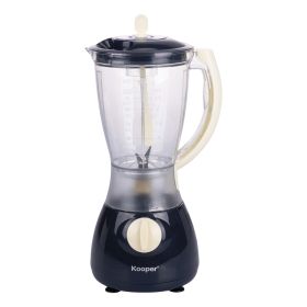 Frullatore elettrico 1,8 L, 4 velocit&#224;, funzione Pulse, 350W, blu e avorio, Kooper