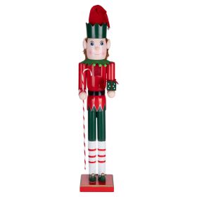 Elfo schiaccianoci natalizio h. 80 cm, Santa&#39;s House