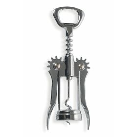 Apribottiglie/cavatappi a spirale 2 leve silver, S&#236;Chef