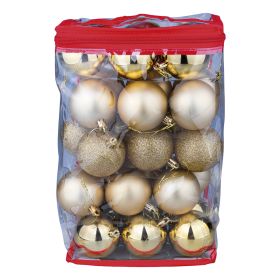 Set 30 palle di Natale &#216; 6 cm, Santa&#39;s House