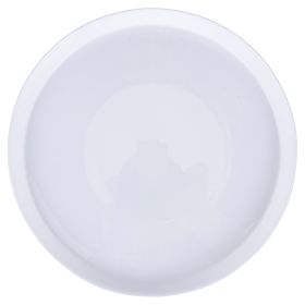 Piatto piano in vetro opalino 27 cm, bianco