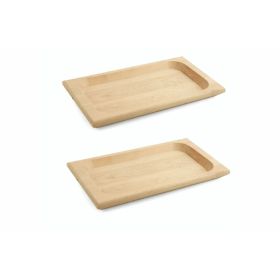 Set 2 scifette in legno di betulla, S&#236;Chef