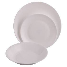 Servizio piatti 18 pezzi in vetro opalino, Oslo Sibilla