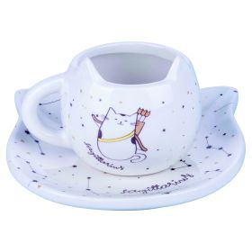 Tazzina caff&#232; con piattino, Oroscocats Sagittarius