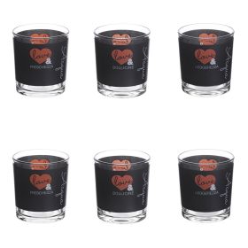Set 6 bicchieri acqua in vetro 270 ml, Love and
