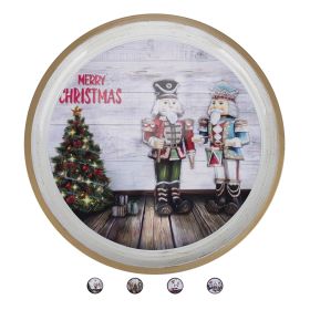 Vassoio tondo natalizio, Santa&#39;s House