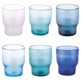 Set 6 bicchieri acqua 325 ml in pasta di vetro