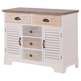 Mobiletto 5 cassetti e 2 ante 93x35x72 cm, Granada Sibilla