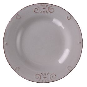 Piatto frutta in gres smaltato, Duchessa Stones A