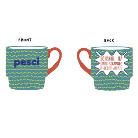 Mug 330 ml impilabile, More Amor Pesci